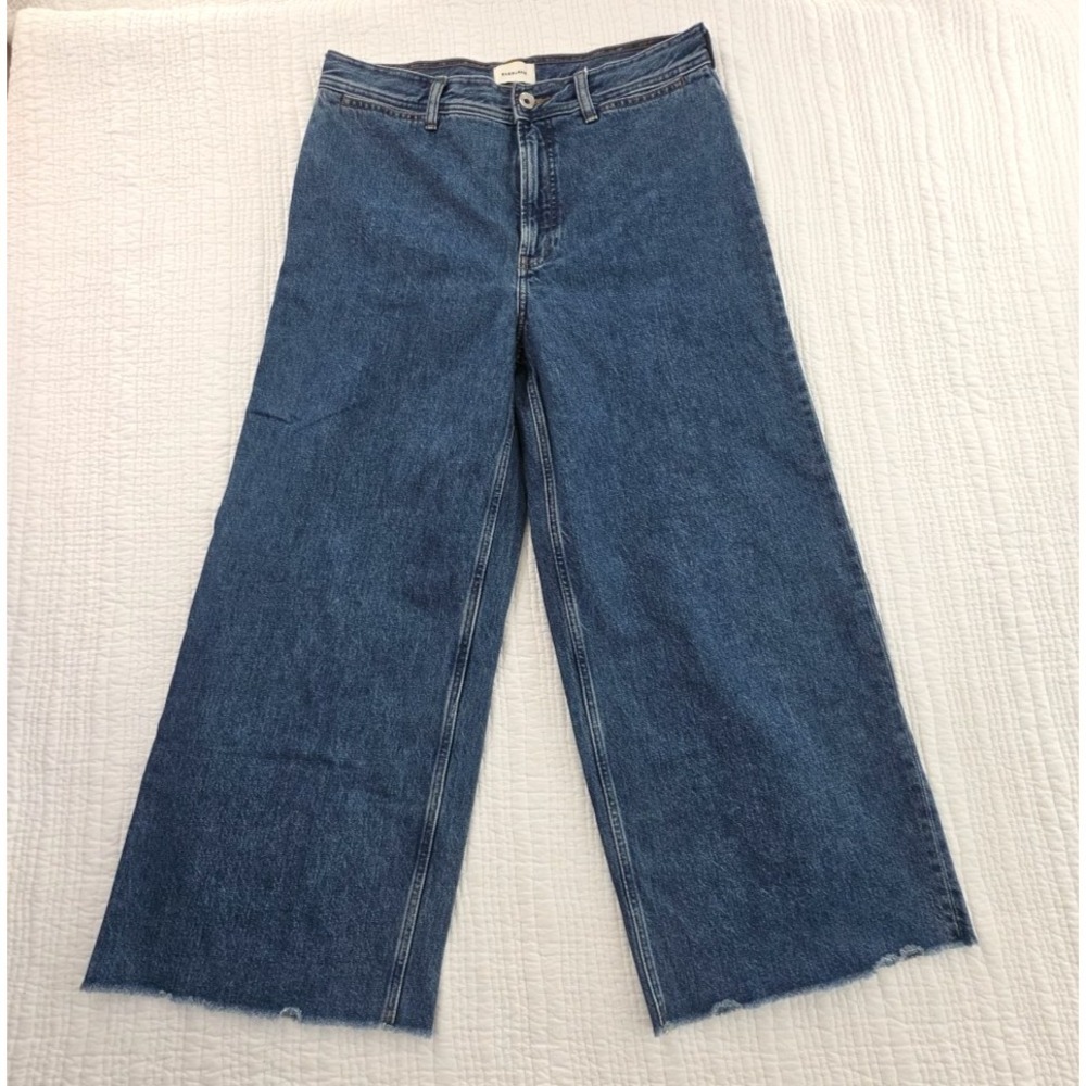 Everlane The Mariner Jean Med Blue Wash Denim Jeans Size 31R Cropped High Rise